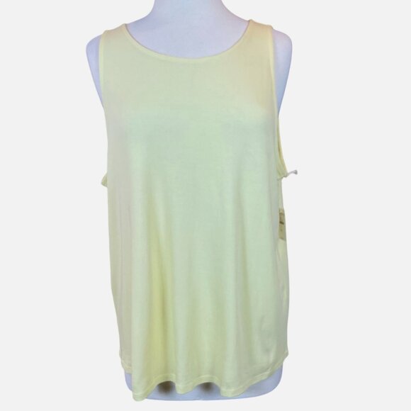 Haven Well Within Yellow Cotton Strappy Back Tank XL NWT - Picture 1 of 7